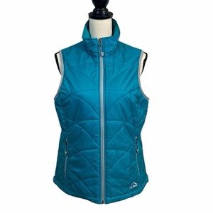 L.L. Bean Women's Turquoise Primaloft Packable Performance Quilted Vest